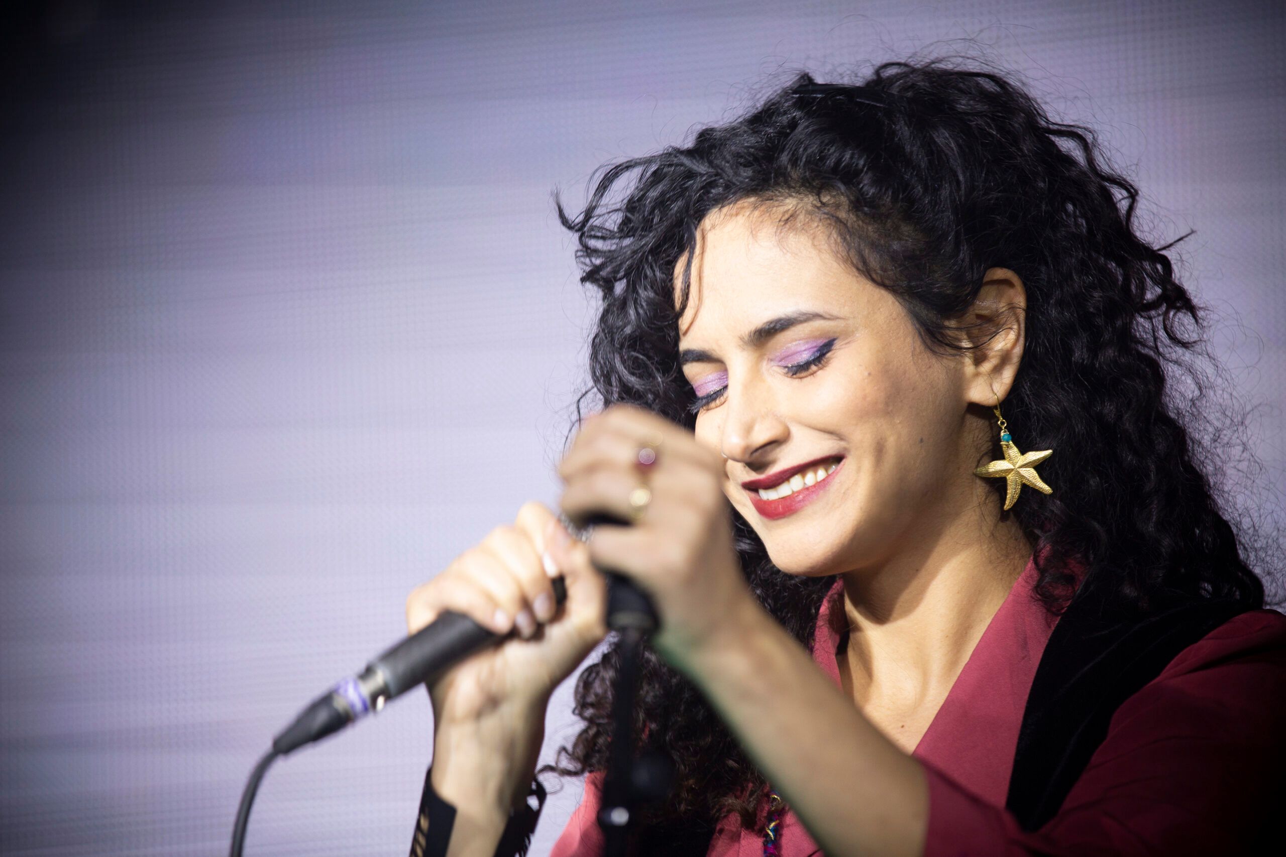Ruba Shamshoum performing live on stage