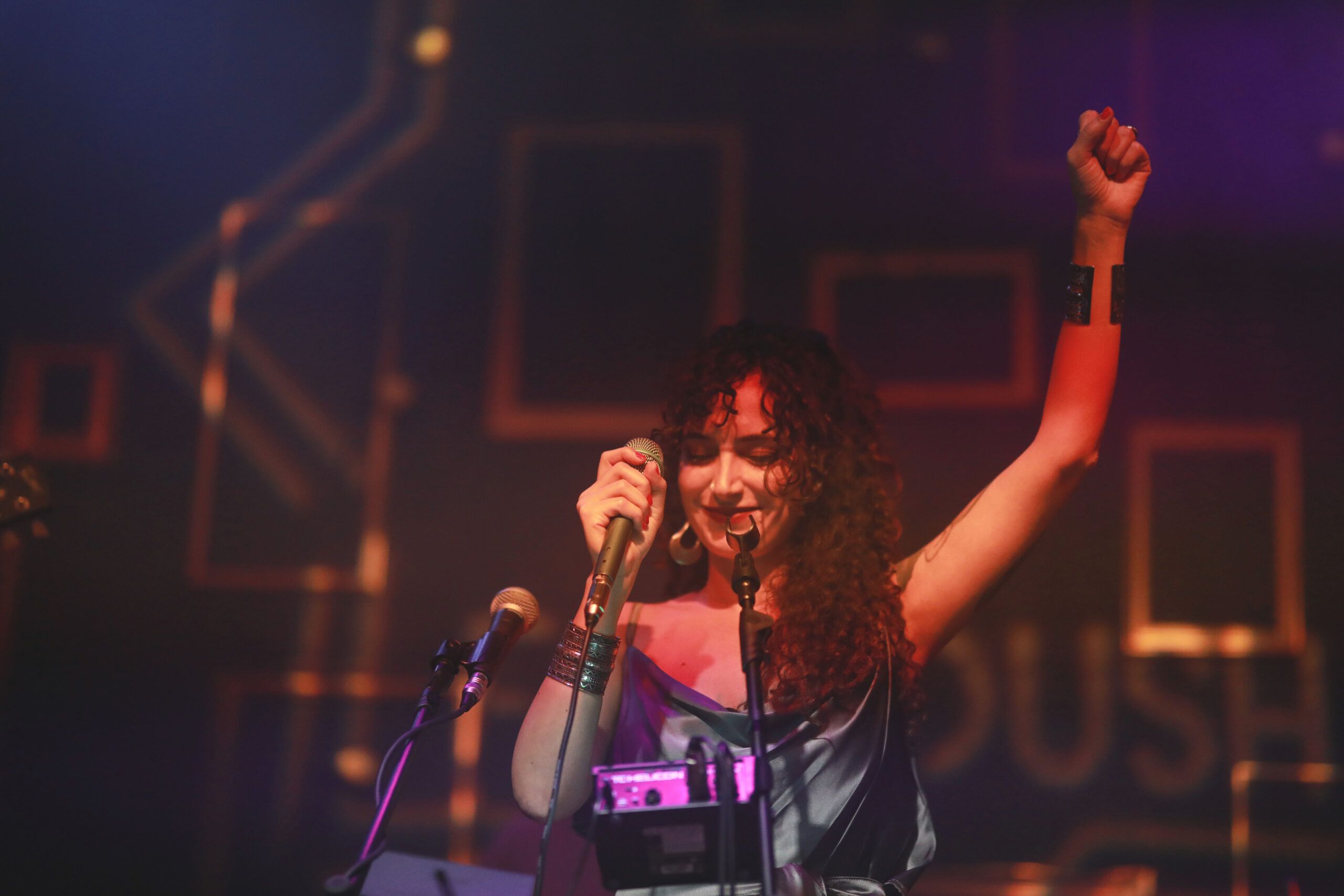 Portrait of Palestinian musician Ruba Shamshoum