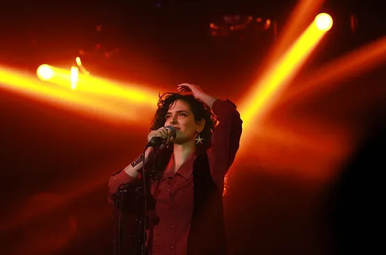 Ruba Shamshoum singing on stage